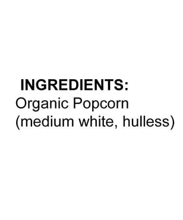 Organic 1.9 LB White Virtually Hulless Popcorn Kernels | Resealable Bag | USA Grown | Non-GMO | Vegan & Kosher | Perfect for Movie Night - Buy Online on GoSupps.com