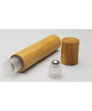 Ericotry 2-Pack 15ml Bamboo Leader Roller Bottles - Stainless Steel Ball for Essential Oils Perfume & Lip Balm - Buy Online on GoSupps.com