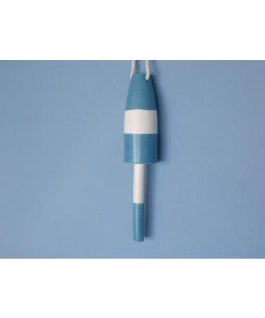 Hampton Nautical Wooden Light Blue Cape Rock Lobster Trap Buoy 15 - Coastal Home Decor - Buy Online on GoSupps.com