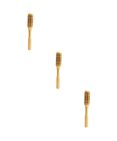 Homsfou 3 pcs smokers Moxibusion burner Portable Moxibusion acupuncture point moxa tool Moxibusion massage roller smoke-free moxa-stick Ai-Box Meridian 21.9x1.9cmx3pcs Goldenx3stk