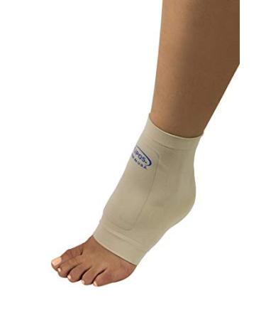 Silipos 1770 Boot Bumper - Beige Ankle Compression Sleeve with Mineral Oil Gel Pads | Small/Medium Foot Care Products - Buy Online on GoSupps.com