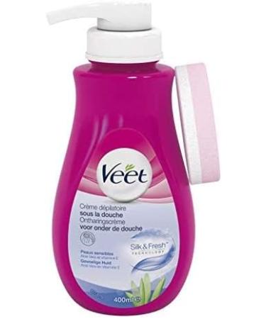  Veet Veet Hair Removal Cream in the Shower Body and Legs Sensitive Skin 400 ml Pack of 3 - Buy Online on GoSupps.com