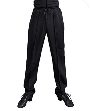 SCGGINTTANZ G5013 Latin Modern Ballroom Dance Professional Harlan Style Trousers/Pants for Men (Sbs)black Small - Buy Online on GoSupps.com