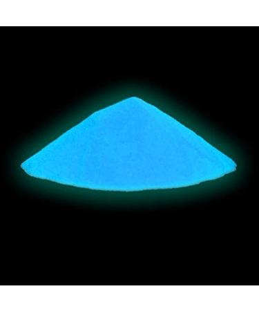 neon nights Fluorescent Glow in the Dark Powder  Safe  Long Lasting Non-Toxic Luminous Pigments for Epoxy Resin  Slime  Nails  Acrylic Paint  DIY Crafts  Neon Colored Paint Powder - Blue  100g/3.5 oz Sky - Blue