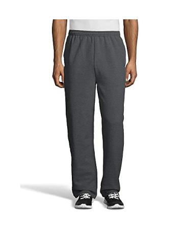 Hanes Men's Sweatpants Large Charcoal Heather