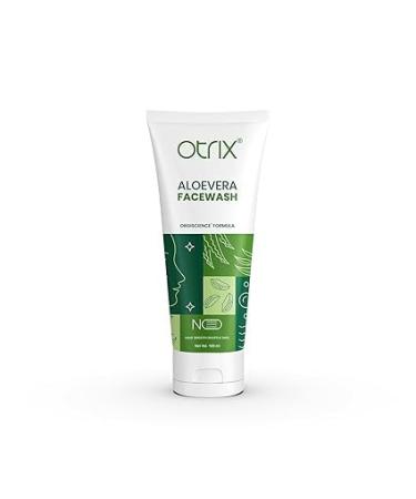 O.tr_ix Alo..e Vera Face Wash - Natural Cleanser for Glowing Skin | Moisturizing Face Wash for All Skin Types | Soothing and Nourishing Face Wash | 100ml
