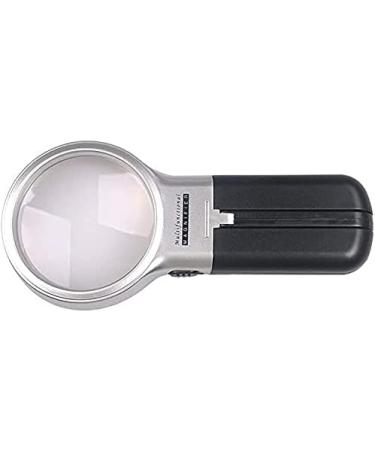 Magnifying Glass Handheld Multi Function Recognition Desktop Collapsible Glass Portable Glass 6X with LED Lamp Magnifier - Buy Online on GoSupps.com