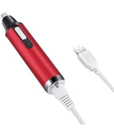 Nose Hair Trimmer - USB Rechargeable Waterproof Ear Nose Hair Trimmer for Men & Women | Dual Edge Blades Easy to Clean Portable (Red - Buy Online on GoSupps.com
