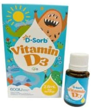 D-Sorb Vitamin D3 600IU 2.8ml - Buy Online on GoSupps.com