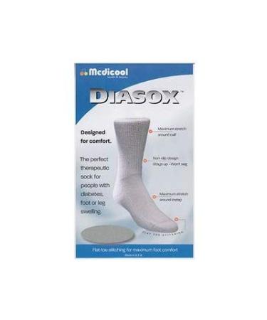 MDDISWXLEA - Diasox Seam-Free Diabetes Socks X-Large White