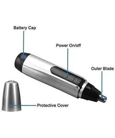 ZGHQHCDRH eyebrow trimmer Professional painless ear nose hair trimmer hair clipper for men and women double edge blades for easy cleaning - Buy Online on GoSupps.com