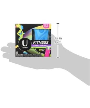 U by Kotex Fitness Tampons Super Absorbency Unscented - 15 Count (Pack of 8) - Buy Online on GoSupps.com