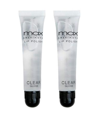 Cherimoya MAX Makeup Clear Lip Polish (2 Pieces) ORIGINAL 2 Count (Pack of 1)