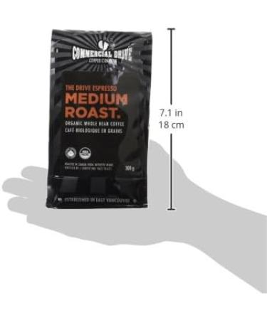 The Commercial Drive Coffee Company Small Batch Organic Espresso Whole Bean Coffee 300g - Buy Online on GoSupps.com