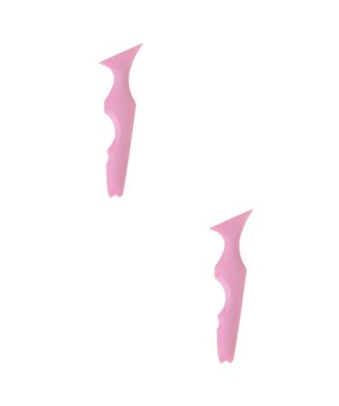 FOMIYES 2pcs Silicone Beauty Ruler Star Sticker Eyeliner Stencil Kit Makeup Supply Travel Eyebrow Shape 15X4.15CMx2pcs Pinkx2pcs