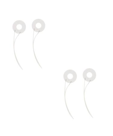 Beavorty 4 Pcs White Plastic Heating Appliance Repair 9.5X2.5CMx2pcs Whitex2pcs