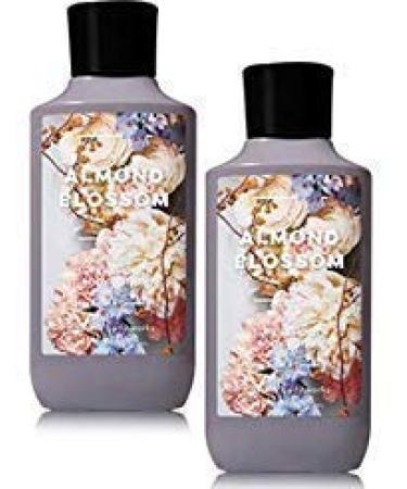 Bath and Body Works 2 Pack Almond Blossom Super Smooth Body Lotion. 8 Oz