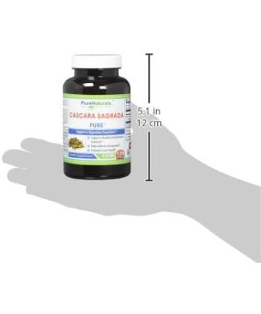 Pure Naturals Cascara Sagrada 450mg 120 Capsules - Supports Healthy Detox & Liver Function | Relieve Constipation - 120 Servings - Buy Online on GoSupps.com