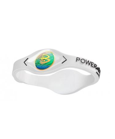 Power Balance silicone bracelet white / black L GWSA09WT00BKLP