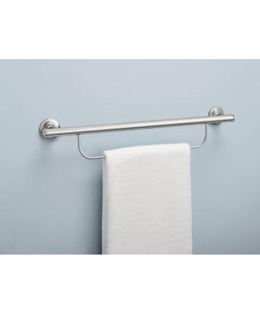 Moen LR2350DCH Grab Bar with Integrated Towel Bar Chrome - Buy Online on GoSupps.com