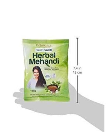 Buy Patanjali Herbal Mehndi for Naturally Beautiful Hair & Improved Growth - 100g | International Shipping - Buy Online on GoSupps.com