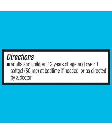 Diphenhydramine 50mg- Equate softgels Maximum Strength HCl 100ct (Pack of 1) Set by Basket Goods - Buy Online on GoSupps.com