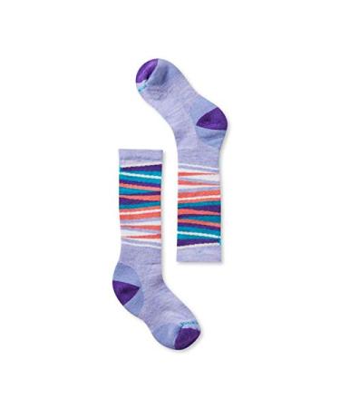 Smartwool Wintersport Stripe Sock - Kids' Purple Mist, L