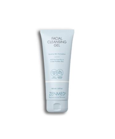 ZENMED Gentle Facial Cleanser 6 oz for Women and Men - All-in-One Cleanser Face Wash | Hydrating Cleanser & Gel Cleanser for Sensitive Skin | Natural Organic Facial Wash - USA Made