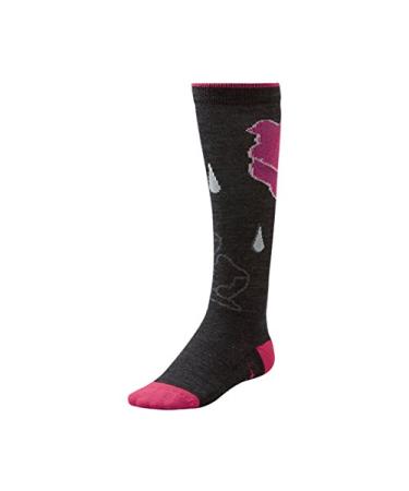 Smartwool Girl's Between The Drops Lifestyle Socks X-Small Charcoal Heather