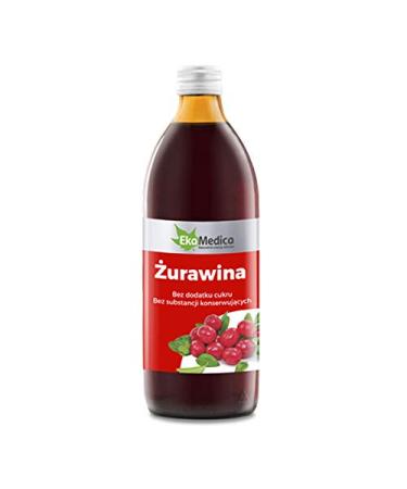 EkaMedica Cranberry Juice / SOK Z URAWINY 1000ml ***100% Natural No Added Sugar***