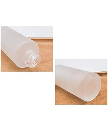 1PCS 120ml/4oz Frosted Glass Pump Bottles Empty Refillable Press Pump Bottle with Bamboo Pump Head Toiletries Storage Containers for Shampoo Essential Oils Shower Gel Hand Wash Lotion Dispenser - Buy Online on GoSupps.com