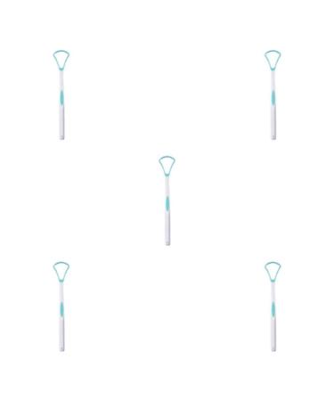 Auklopvzz 5 sets of tongue scrap home hygiene mouth tools adults children cleaning brush reusable for women and men universal cockroaches blue blue 5 -set