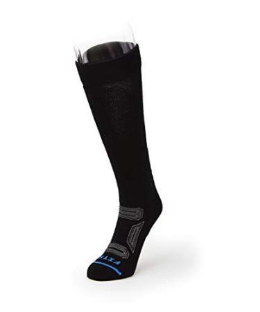 FITS Pro Ski - Over the Calf Socks (Black/Classic Blue) Small Black Medium