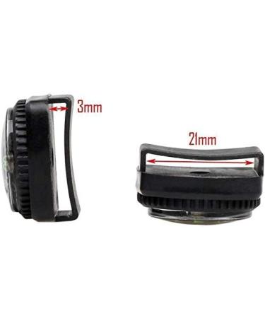 bayite Hard Shell Liquid Filled Button Compass Set for Survival Watch Band Paracord Bracelet Pack of 10 - Buy Online on GoSupps.com