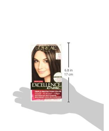 L'Oreal Paris Excellence Creme 4A Dark Ash Brown - Long-Lasting Hair Color for International Shipping - Buy Online on GoSupps.com