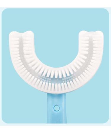 LandVK U-Shaped Silicone Toothbrush for Kids 2-6 Years - Pack of 2 (Multicolor) | Manual Whitening & Mouth-Cleaning Brush - Buy Online on GoSupps.com