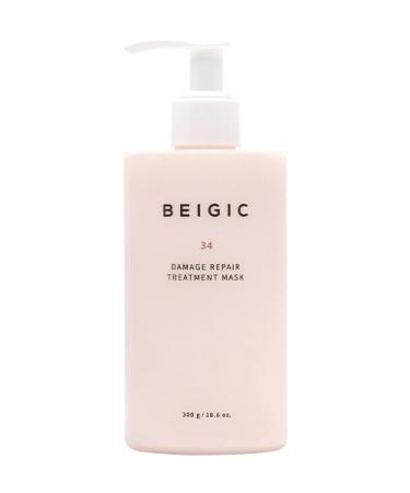 BEIGIC Damage Repair Treatment Mask - Vegan Korean Hydrating Deep Conditioning Hair Mask for Dry Damaged Thinning Frizzy Hair w/Argan Oil & Vitamin E - Silicone Free Hair Care(10.06 fl oz)