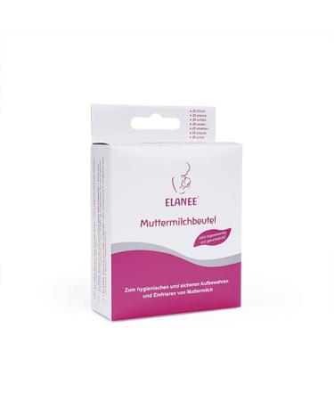 Elanee Breast Milk Bags - 20 Sterilized Storage & Freezing Bags with Double Safety Closure | Tasteless & Convenient Stand Included - Buy Online on GoSupps.com