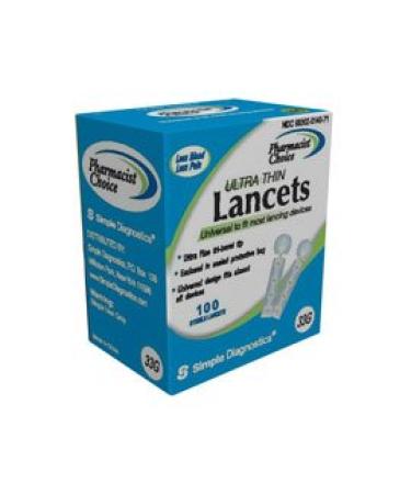 Pharmacist Choice Twist Top Lancets 33G -100 ct.