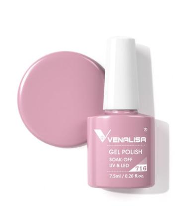 VIP4 7.5ml Gel Nail Polish Hema Free Full Coverage Beautiful Semi Permanent Soak Off UV LED Gel Nail Polish Gel Lacquer - (Color: 716)