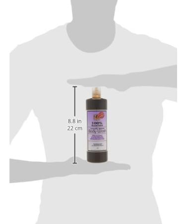 100% Black Soap Body Wash - Lavender Scent - 13 Fl Oz | Ra Cosmetics - Natural Skincare for International Shipping - Buy Online on GoSupps.com