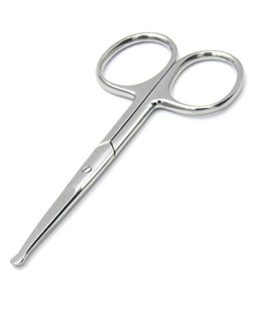 Melwey Stainless-Steel Nose Hair and Baby Nail Scissors - Blunt Safety Tips for Facial Hair, Eyelashes, and more - Buy Online on GoSupps.com