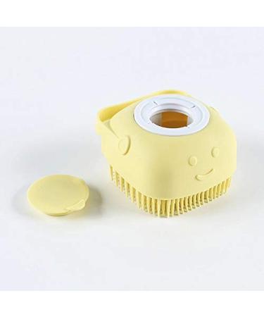 WmcyWell 80ml Silicone Massage Exfoliating Bath Shower Brush with Soap Dispenser - Set of 2, Green+Pink | Deep Cleaning for Women, Men, Children - Buy Online on GoSupps.com