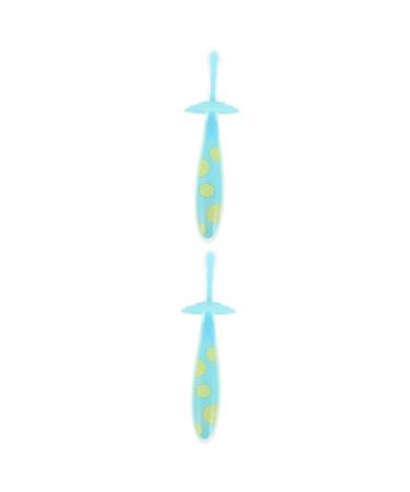 Gleavi 2st toothbrush toddler toy newborn toys tooth cleaning brush milk tooth cleaner slide detergent detergent detached baby silicone in food quality