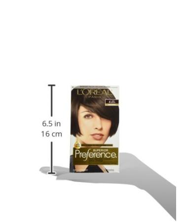 L'Oreal Superior Preference 4 Natural Dark Brown Hair Color - Fade-Defying & Shine System | 1 Application - Buy Online on GoSupps.com