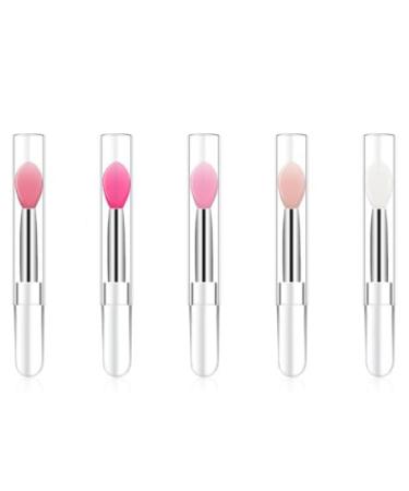 3Pcs Lip Brush Silicone Lip Brushe Tool Lipstick Applicator Brushes with Caps for Makeup Beauty Brushes Lip Mask Applicator Lip Brush for Applying Mask Oil Lipstick Lip Gloss Makeup Brushes and Tools