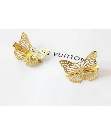 Buy 12 Cute Metal Butterfly Hair Clips - Gold Hollow Accessories for Women & Girls - Perfect for Weddings - Buy Online on GoSupps.com