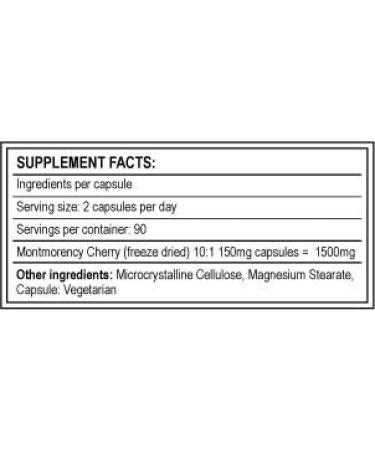 Montmorency Cherry - 90 Capsules - 100% Natural Co - Antioxidant and Recovery - Buy Online on GoSupps.com