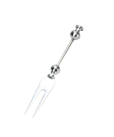 Funny Cake Bread Forks Bead Stringing Round Spoon Stainless Steel Dessert Forks Multi-Functional Kitchen Tool Fruit Fork Bead Stringing Fork 5