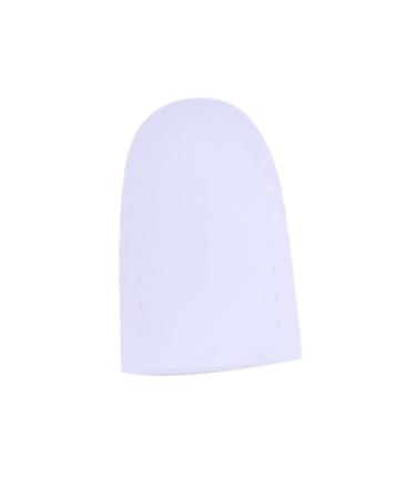 Healvian 2 Pair High Heel Protectors Thumb Protector Silicone Gel Toe Caps Toe Protector Breathable Toe Covers Big Toe Cover Protector Reduce Friction Big Toe Cover Big Toe Sleeve Jacket White Size 2